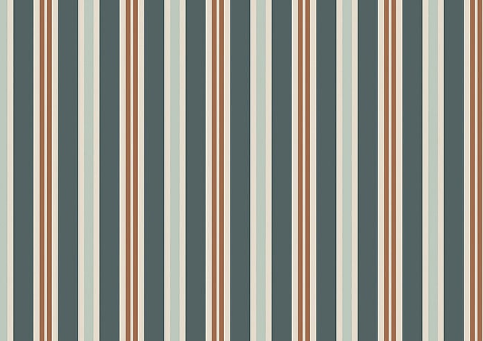 The British Stripe Co. Charles, Teignbridge No.1 - Roller Blind - Image 6